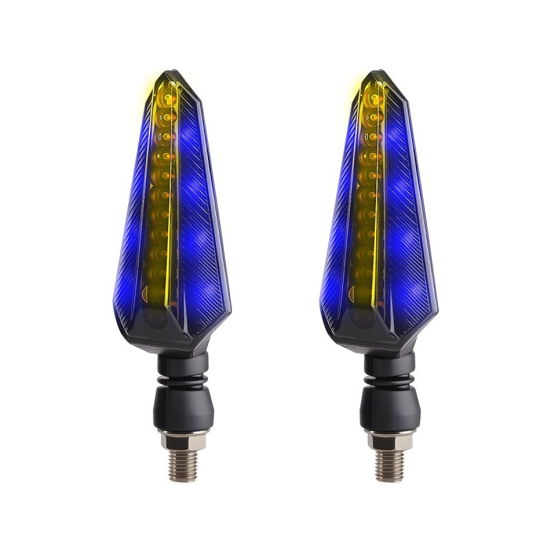Ac 0310 Long Arrow Motorcycle Led Drl Turn Signal 02 Ac 0310 Long Arrow Motorcycle Led Drl Turn Signal 02 AC-0310 Long-Arrow Motorcycle LED DRL Turn Signal Pair lighting color reference