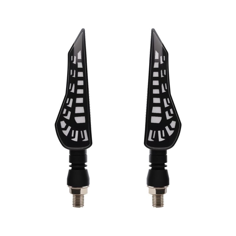 AC-0313 Fin-Shape Motorcycle LED DRL Turn Signal Pair