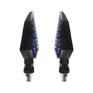AC-0313 Fin-Shape Motorcycle LED DRL Turn Signal Pair lighting color reference
