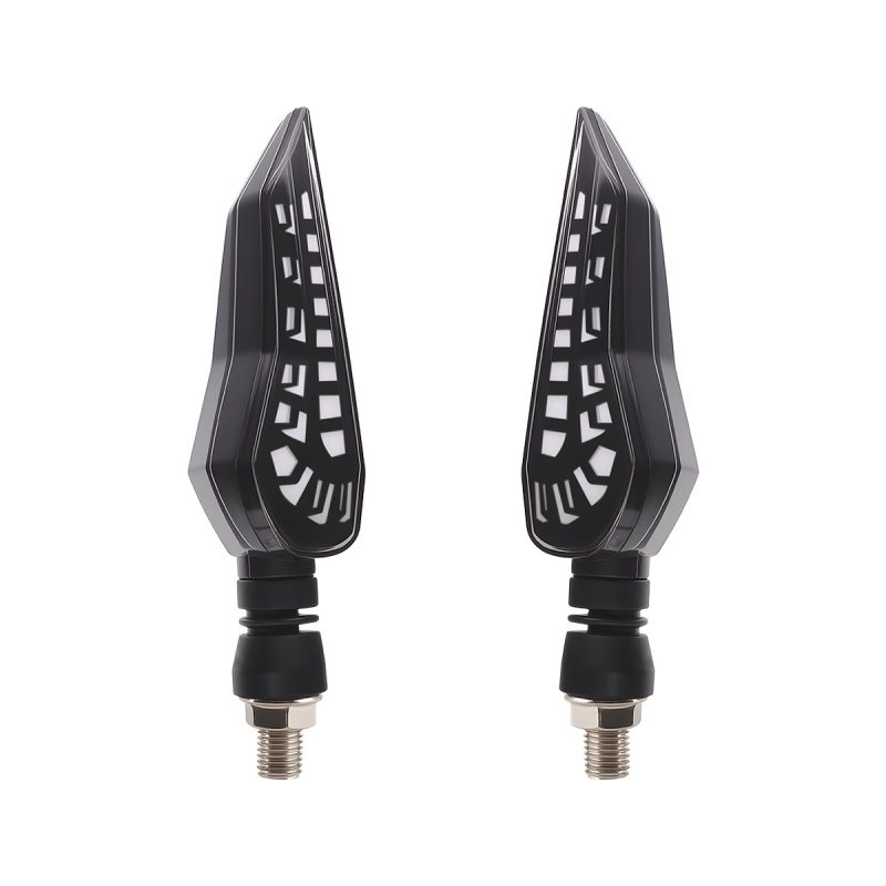 AC-0313 Fin-Shape Motorcycle LED DRL Turn Signal Pair multi-view product reference