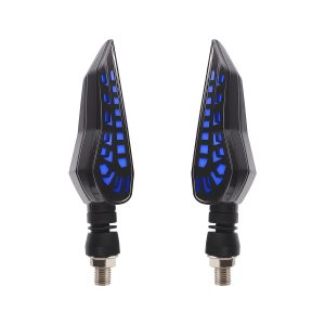 AC-0313 Fin-Shape Motorcycle LED DRL Turn Signal Pair effect reference