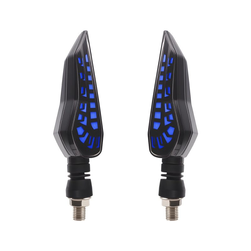 AC-0313 Fin-Shape Motorcycle LED DRL Turn Signal Pair effect reference