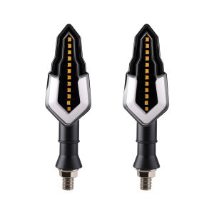 AC-0321 Black Arrow Motorcycle LED DRL Turn Signal Pair