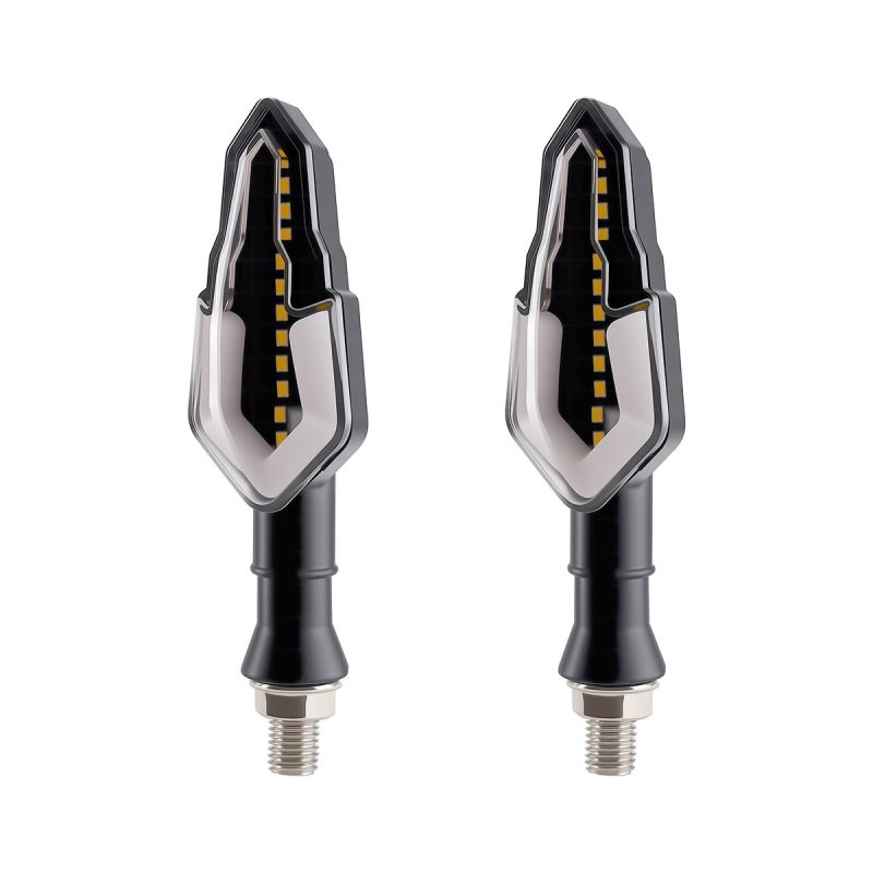 Ac 0321 Black Arrow Motorcycle Led Drl Turn Signal 02 Ac 0321 Black Arrow Motorcycle Led Drl Turn Signal 02 AC-0321 Black Arrow Motorcycle LED DRL Turn Signal Pair front view reference