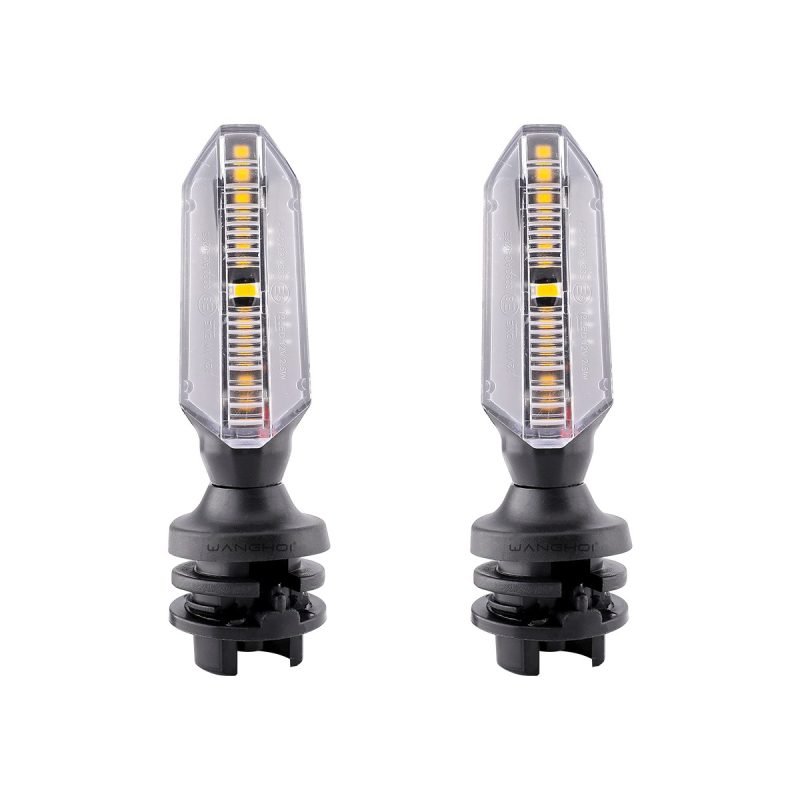 AC-0366 Yellow Bar Motorcycle LED Flow Turn Signal Pair