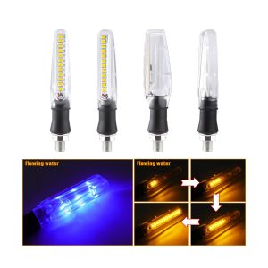 Ac 0802 Clear Lens Motorcycle Led Drl Turn Signal 04 Flowing Light Reference Source graphic showing blue light and yellow flowing sequence references.