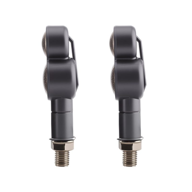 AC-0804 Dual-Round Motorcycle LED DRL Turn Signal Pair side or rear reference