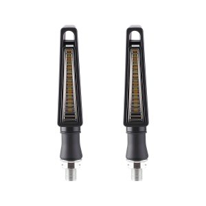 AC-0808 Slim Oval Motorcycle LED DRL Turn Signal Pair