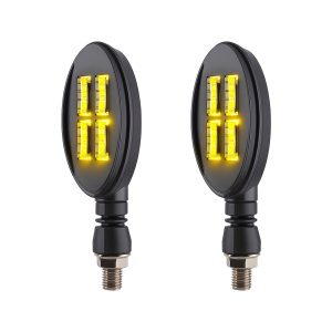 Ac 0814 Oval Bar Motorcycle Led Drl Turn Signal 02 Ac 0814 Oval Bar Motorcycle Led Drl Turn Signal 02 AC-0814 Oval-Bar Motorcycle LED DRL Turn Signal Pair lighting color reference
