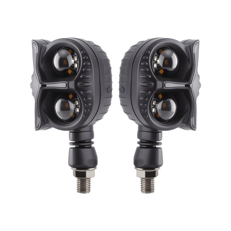 Ac 0824Pro Dual Lens Motorcycle Led Drl Turn Signal 02 Ac 0824Pro Dual Lens Motorcycle Led Drl Turn Signal 02 AC-0824PRO Dual-Lens Motorcycle LED DRL Turn Signal Pair alternate front reference