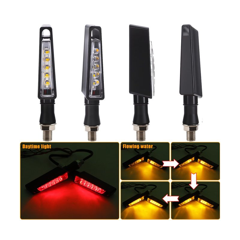 AC-0829 Slim Bar Motorcycle LED DRL Turn Signal Pair detail reference