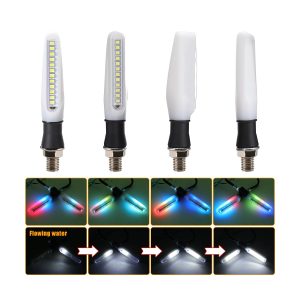 Ac 0832 Vertical Motorcycle Led Drl Flowing Indicator Source function graphic showing daytime running light and flowing turn signal references.