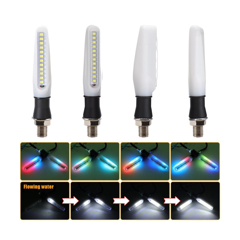 Ac 0832 Vertical Motorcycle Led Drl Flowing Indicator Source function graphic showing daytime running light and flowing turn signal references.