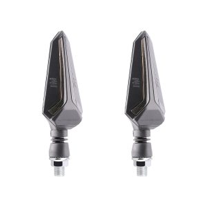 AC-0834 Smoked Arrow Motorcycle LED Flow Turn Signal Pair