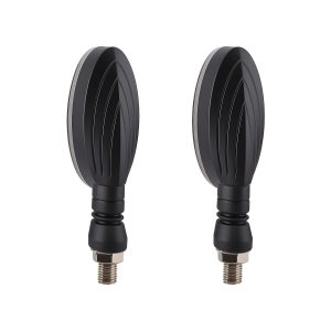 AC-0837 Oval Motorcycle LED DRL Turn Signal Pair side or rear reference