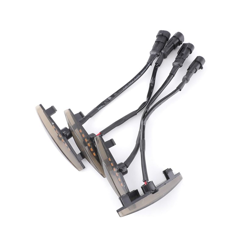 Amber Led Grille Marker Light Bar Kit 02 Amber Grille Pair Amber LED grille marker light bar pair with wiring