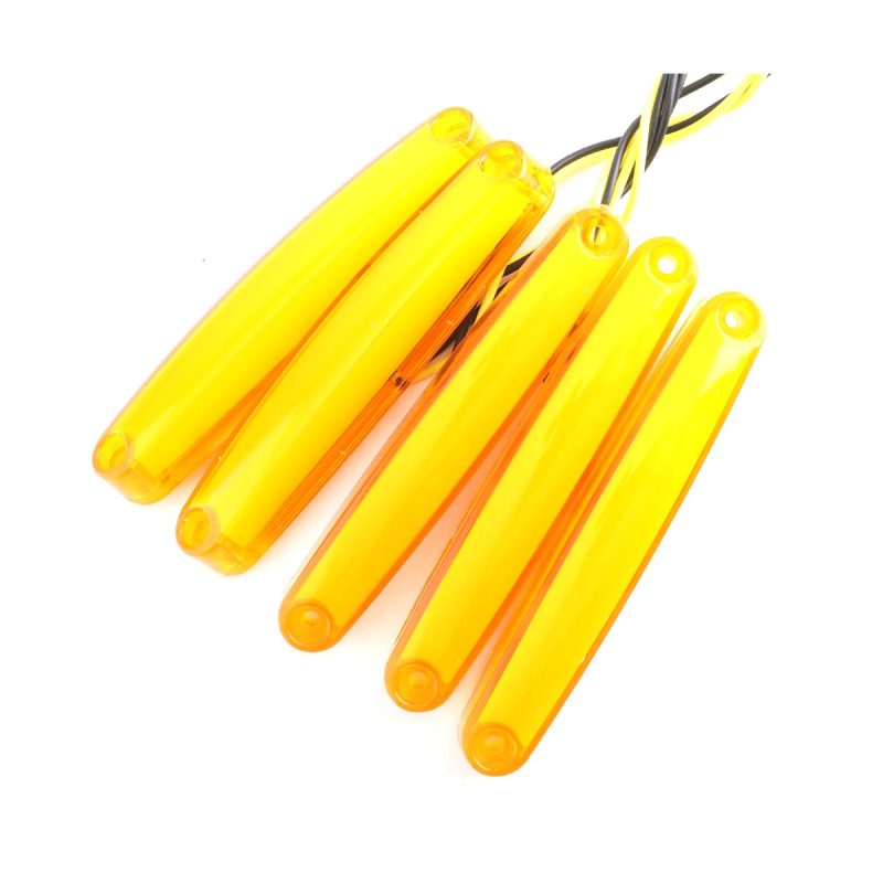 Amber LED Strip Warning Marker Light Kit