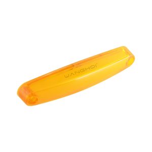 Amber LED strip warning marker light lens view