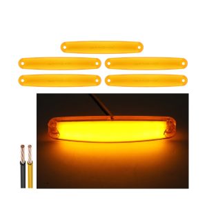 Amber LED strip warning marker light lit effect