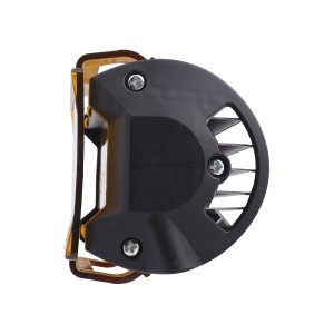 Amber Lens Dual Row Led Work Light 04 Amber Dual Side Side view of amber lens dual-row LED work light