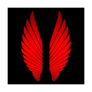 Angel Wing Welcome Projector Light Car Motorcycle 03 Angel Wing Red Angel wing welcome projector light red projection effect
