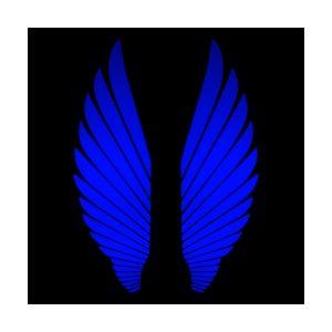 Angel Wing Welcome Projector Light Car Motorcycle 04 Angel Wing Blue Angel wing welcome projector light blue projection effect