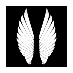 Angel Wing Welcome Projector Light Car Motorcycle 05 Angel Wing White Angel wing welcome projector light white projection effect