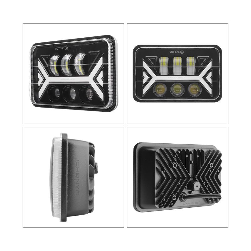 Angular Dual-Arrow 7 Inch Square LED Headlight additional product reference