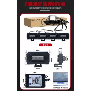 App Control Rgb Grille Network Led Light Kit 01 App Grille Product Set APP-control RGB grille network LED light product set reference
