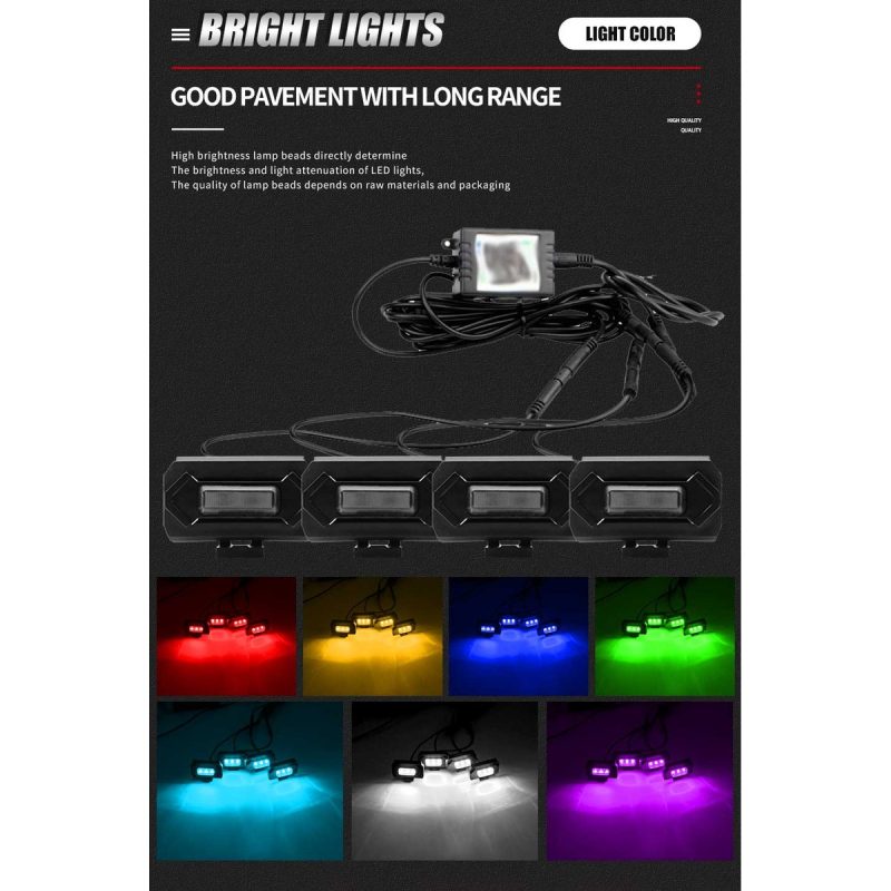 App Control Rgb Grille Network Led Light Kit 06 App Grille Multi Color Multi-color reference for APP-control RGB grille network LED light kit