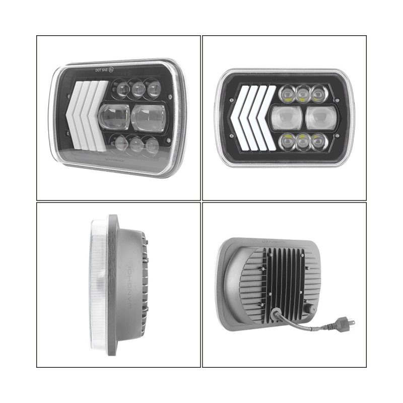 Arrow-Pattern 7 Inch Square LED Headlight additional product reference