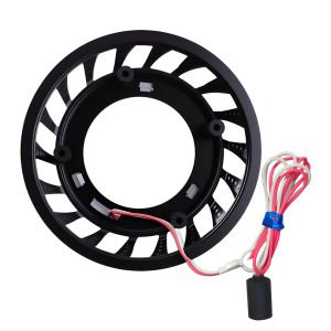 Black Circular Light Guide Rotating Angel Eye Rear Wiring Rear source image showing the mounting points and wiring path.