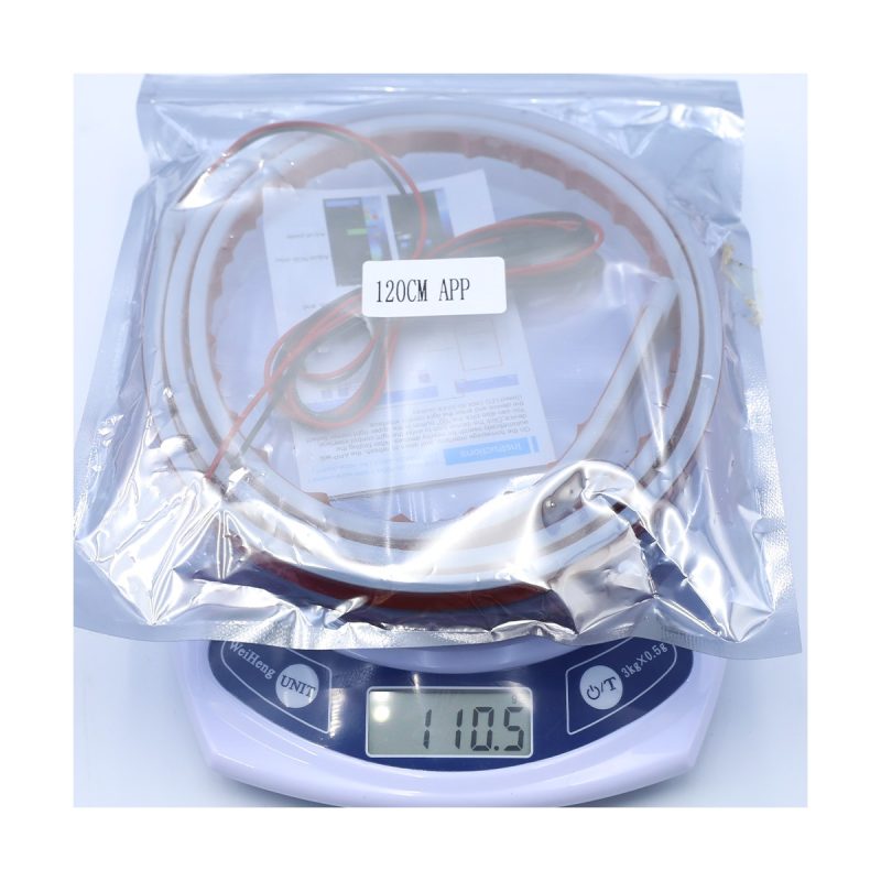 Bluetooth App Scanning Hood Led Drl Strip 120Cm Package 120cm APP package reference with 110.5g source weight reading.