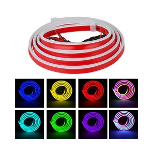 Bluetooth APP Scanning Hood LED DRL Strip 120/150/180cm Options