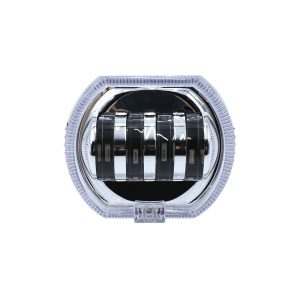 Built In Led Angel Eye Headlight Lens Series 01 Built Angel Chrome Front Built-In LED Angel Eye Headlight Lens Series