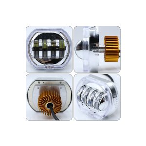 Built-in LED angel eye headlight lens package reference