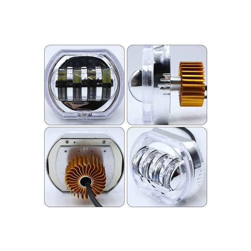 Built-in LED angel eye headlight lens package reference