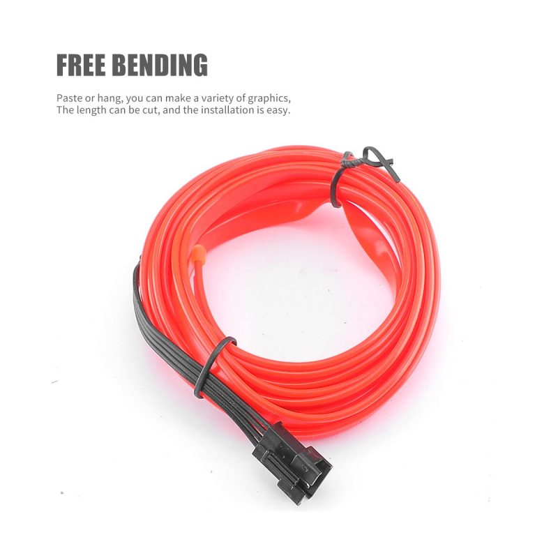 Red car cold light interior ambient wire strip coil