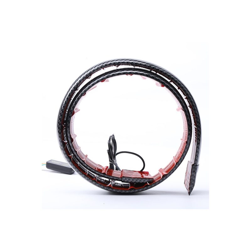 Carbon Fiber Texture Led Rear Spoiler Brake Light 05 Carbon Spoiler Brake Rear Effect Rear wiring reference for carbon fiber texture LED rear spoiler brake light