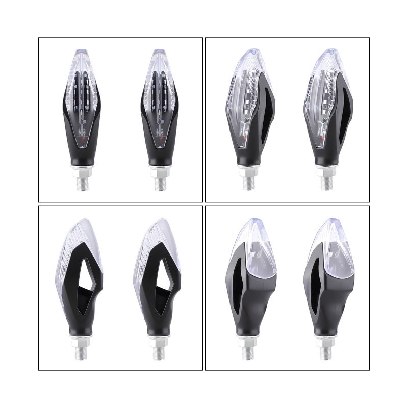 Clear Diamond Motorcycle Led Drl Turn Signal 05 Multi Angle Product Grid Product-only grid with multiple viewing angles.