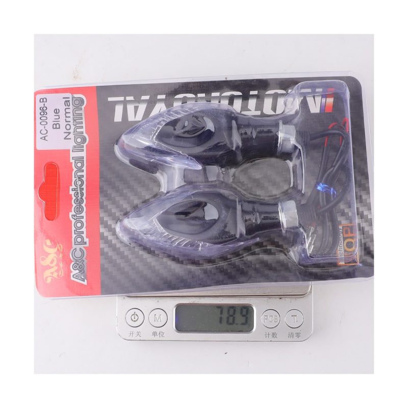 Clear Diamond Motorcycle Led Drl Turn Signal 06 Package And Weight Reference Supplied package image used as packing and weight reference.