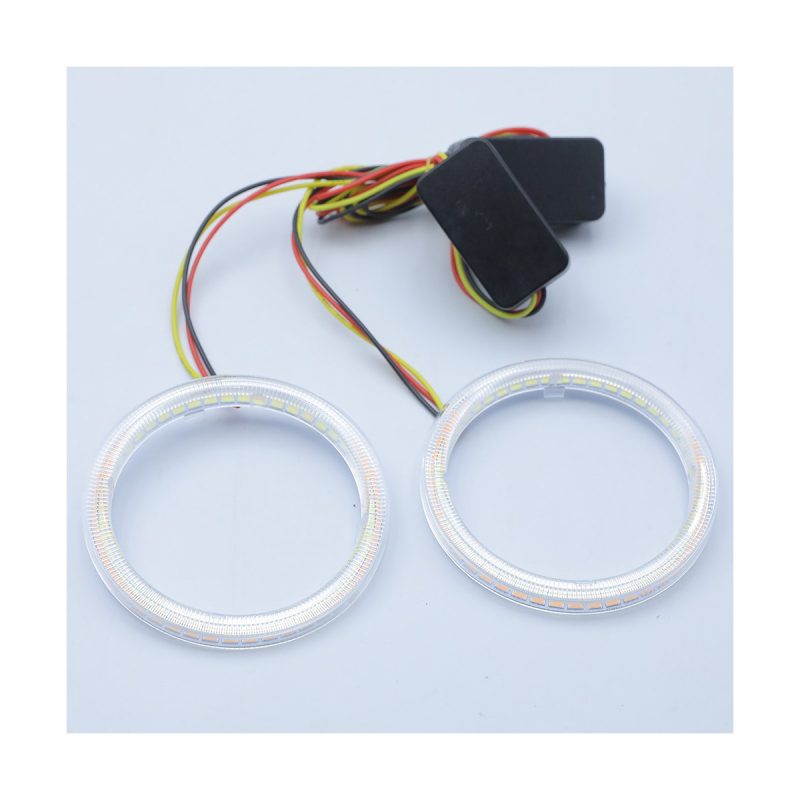 Cob Angel Eye Halo Ring White Amber Bifocal Lens Kit 02 Cob Bifocal Wiring Kit COB angel eye halo ring white amber wiring kit reference
