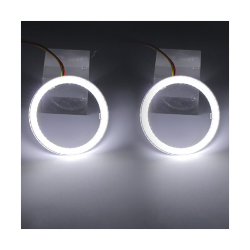 Cob Angel Eye Halo Ring White Amber Bifocal Lens Kit 05 Cob Bifocal White Pair COB angel eye halo ring white lit pair
