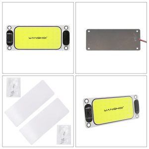 Cob In Car Reading Light Adhesive Accessories Accessory reference showing adhesive mounting pieces and product views.
