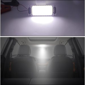 Cob In Car Reading Light Interior Application Vehicle interior application and white-light effect reference.