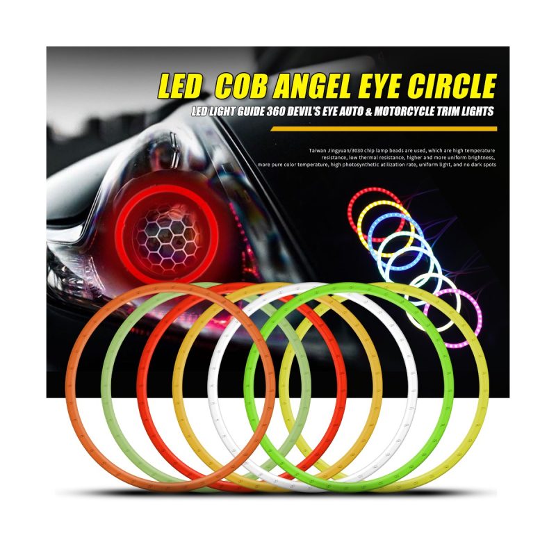 Cob Rgb Angel Eye Halo Ring Size Options 40 140Mm 01 Cob Rgb Halo 100 Color Main COB RGB Angel Eye Halo Ring Size Options 40-140mm
