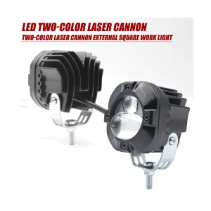 Convex Round Two Color Laser Cannon Led Spotlight 05 Laser Convex Rear Rear and front reference for convex round two-color laser cannon LED spotlight