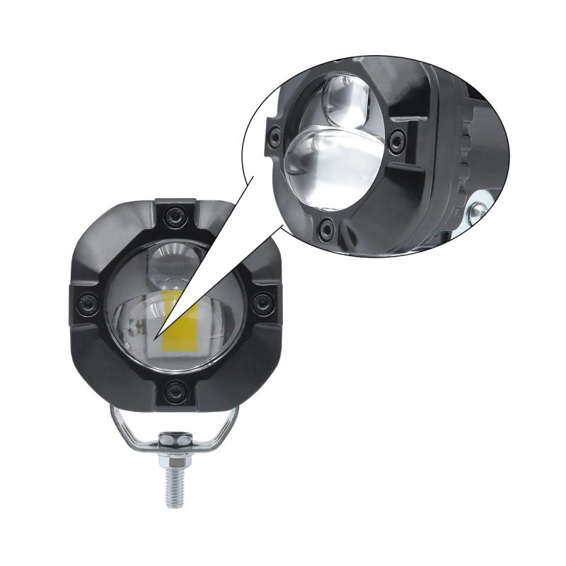 Convex Round Two Color Laser Cannon Led Spotlight 06 Laser Convex Detail Lens detail reference for convex round two-color laser cannon LED spotlight