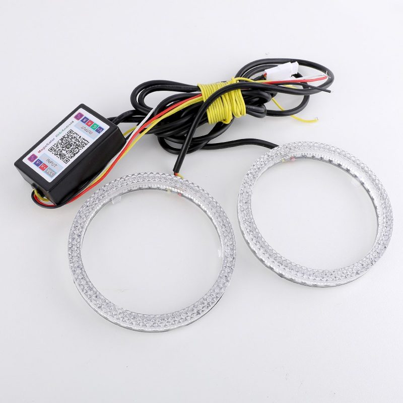 Crystal Diamond Rgb Led Angel Eye Halo Ring Controller Wiring Controller and wiring reference for the crystal diamond RGB halo ring kit.