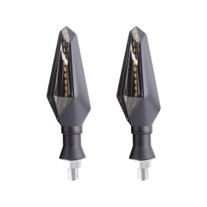 Diamond Arrow Motorcycle LED DRL Turn Signal Pair side or rear reference